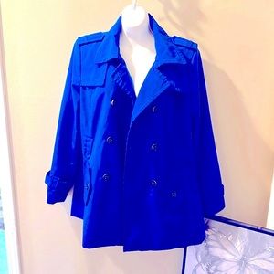 Calvin Klein Royal Blue Trench Coat
